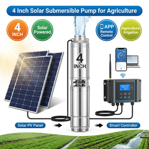 Pompe à eau submersible solaire sans balais 2 CV pour puits foré, multistage, 60 Hz, personnalisable OEM, 4 pouces pour forage - Product Image 4