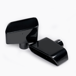 Tuyau d'échappement modifié noir carbone carré tuyau d'échappement silencieux automobile embout d'échappement en acier inoxydable - Product Image 1