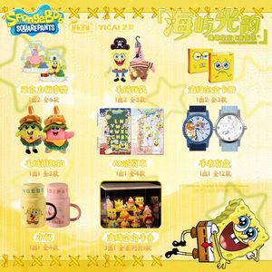 100 Pacchi All'ingrosso YICAI SpongeBobed SquarePants Island Glow Theme Scratch Collector Cards Gioco di Carte Collezionabili per Giocattoli e Regali - Product Image 3