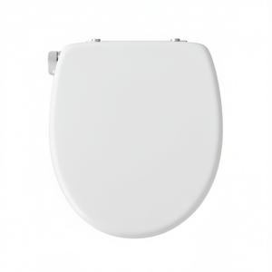 Asiento de Inodoro de Madera Fundida Modelo Alex, Blanco, 37 cm de Largo, 45 cm de Alto - Product Image 3