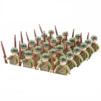 WW2 militaire Mini soldat Figure armée arme soldat allemand soviétique USA rmy bloc de construction jouets