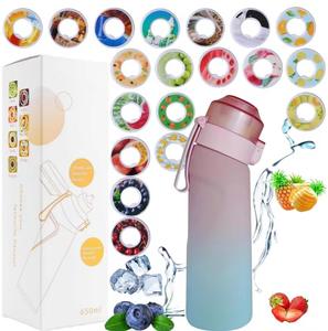 Nueva Botella de Agua con Fragancia a Frutas de Grado Alimenticio de 650 ml, 0% de Azúcar, con 7 Cápsulas de Sabor - Product Image 3