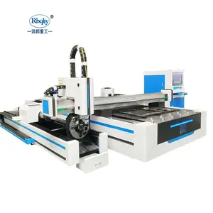 Jerman IPG Raycus Max CNC Laser Cutter Tabung dan Piring 3kw Serat Laser Mesin Pemotong dengan Jepang Yaskawa Servo Motor