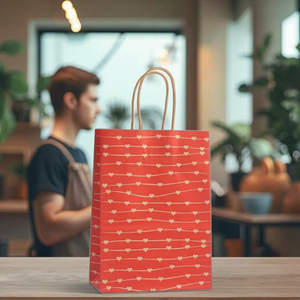 Tùy Chỉnh Nâu Kraft Giấy Mua Sắm Túi Thân Thiện Với Môi Cầm Tay Bán Lẻ Bao Bì Cho Hàng Thủ Công Nhiều Kích Thước Biểu Tượng Khuyến Mãi - Product Image 2