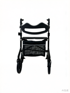 Déambulateur en fibre de carbone ultraléger de 6 kg avec siège, pliable, capacité de 136 kg, certifié UE, logo personnalisé - Product Image 2