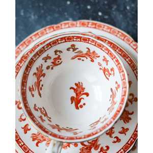 Service à café et à thé en porcelaine osseuse orientale rouge fer, trio Foley China, ensemble de 4 pièces, fin du XIXe/début du XXe siècle, Angleterre - Product Image 1