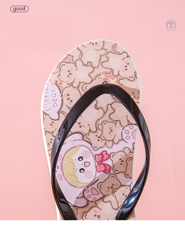 Young Female Summer Outdoor Beach Slipper Soft Girls Flip Flops Comfortable Slippers