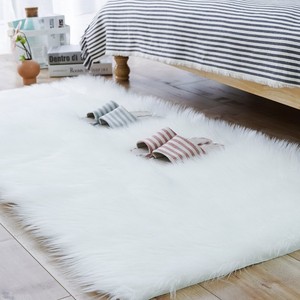 Super doux haute pile en peluche acrylique polyester synthétique peau de mouton tapis <span class=keywords><strong>fausse</strong></span> <span class=keywords><strong>fourrure</strong></span> tapis gris <span class=keywords><strong>fausse</strong></span> peau de mouton tapis pour la prière - Product Image 3