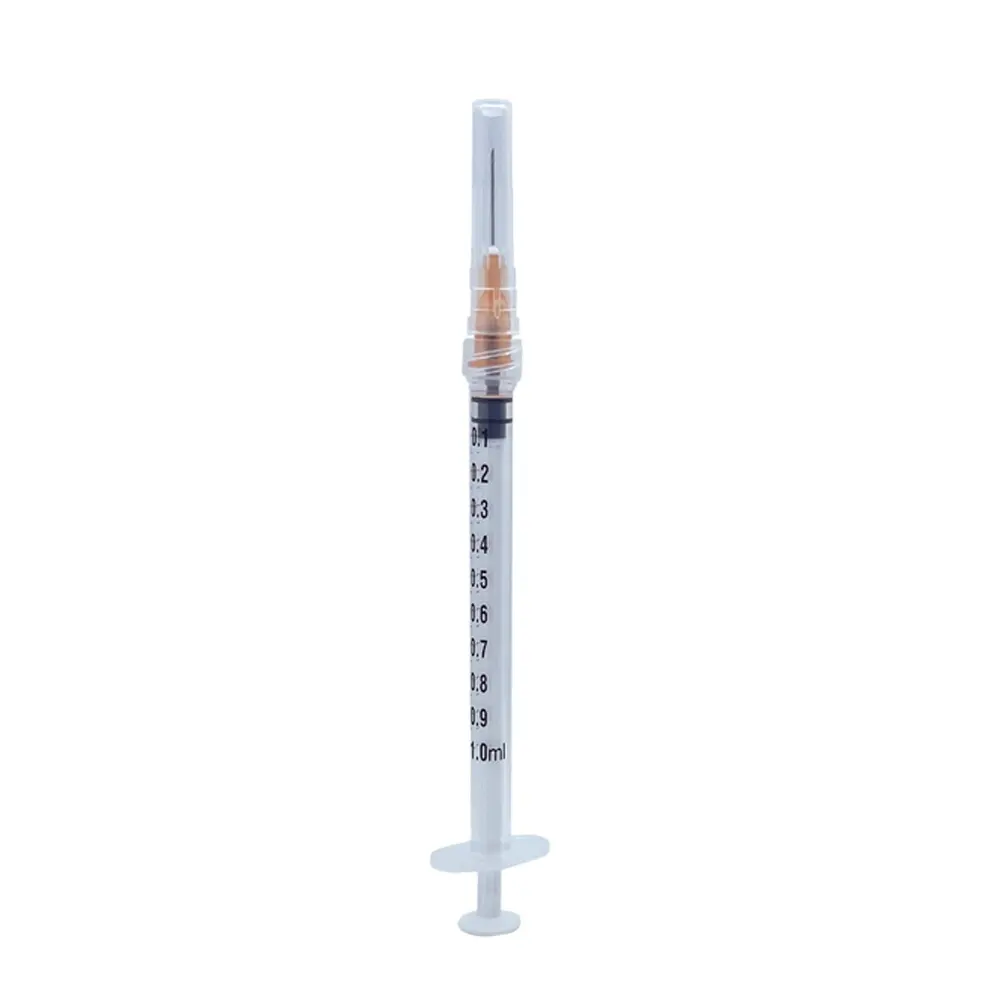 MDL Disposable Syringe With Needle Plastic 1ml Luer Lock Syringe For Vaccine