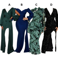 Nouvelle robe maxi élégante en satin pour femmes, noire, épaules dénudées, fente sur la cuisse, col asymétrique, pour les fêtes, saison estivale