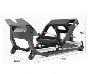 헤비 듀티 힙 스러스트 머신 강도 훈련 둔부 드라이브 가중 도금 된 핀 하중 선택 보디 빌딩 156kg - Product Image 6