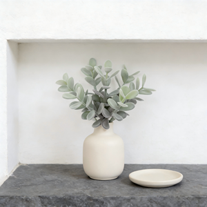 Planta Artificial Suculenta de 7 Cabezas, <span class=keywords><strong>Crassula</strong></span> Pick Blanca, Planta Artificial Flocada, Planta Artificial sin Agua, Decoración para el Hogar - Product Image 6