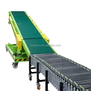 Bags and Boxes Loading Unloading Belt Conveyor Machine For Container and Trucks