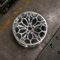 Jantes chromées 5x127 forgées usinées CNC monobloc 18 19 22 pouces 5x130 pour berlines, finition sur mesure OEM ODM, design urbain