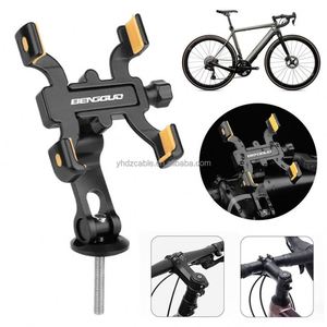 Four Claw <b>Bracket</b> Easy Installation Safe <b>Bracket</b> Outdoor Sports Aluminum Alloy Mobile Phone Holder Non-slip Grip Cozy Convenient - Product Image 3