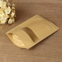 Sachets en papier kraft classiques, durables et écologiques de haute qualité en gros, en stock, pour l'emballage du thé, sachets de café debout