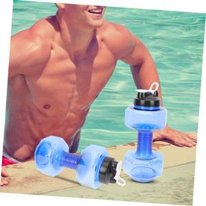 Botella Deportiva de Plástico Resistente, Portátil, a Prueba de Fugas, Libre de BPA, de 2.6L, con Forma de Mancuerna - Product Image 2