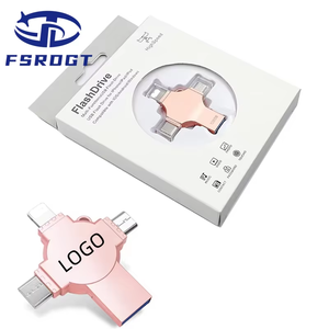 2024 High Quality <strong>4</strong>-in-1 Type-C USB Flash Drive Custom Logo 32GB 64GB 128GB 3.0 OTG Metal USB <strong>Memory</strong> <strong>Stick</strong> Factory Direct - Product Image 6