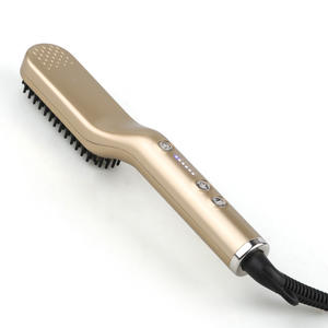 <span class=keywords><strong>Cepillo</strong></span> <span class=keywords><strong>Alisador</strong></span> de Cabello y Barba 2 en 1 de Cerámica para Hombre con Peine de Temperatura Ajustable para un Peinado Suave - Product Image 4