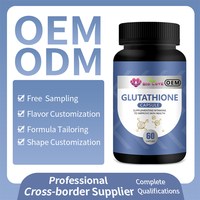 Capsules de glutathion antioxydant haute puissance pour éclaircir la peau et soutenir l'immunité, complément végétalien, service de mélange personnalisé disponible