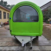Remorque alimentaire ronde, équipement de cuisine, remorque alimentaire mobile à vendre, remorque alimentaire, ensemble complet d'équipements pour restaurants.