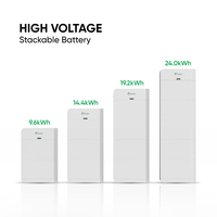 Sunpal Almacén Baterías de hierro de litio 200V 10kWh 20kWh Batería solar de ciclo profundo Lifepo4 6000 de alto voltaje