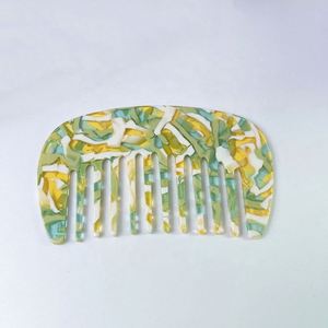 Peine de spa de maquillaje portátil de acetato de tamaño pequeño ecológico para mujeres y niñas accesorios para el cabello - Product Image 5