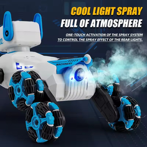 F01 Verbesserte 8-Rad-Stunt-PET-<span class=keywords><strong>Doy</strong></span>-Spielzeugroboter mit Gestenerkennung & Sprühfunktion, ferngesteuertes Roboter-Welpenspielzeug für Kinder - Product Image 4
