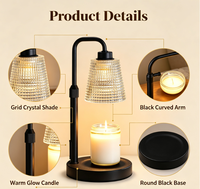 Lampe chauffe-bougie avec minuterie, cadeaux de déménagement, décoration pour nouvelle maison
