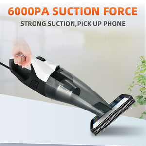 Cable de aspiradora portátil de mano para coche con cable con luz LED 6000Pa potente aspiradora ligera de 12V para <span class=keywords><strong>limpieza</strong></span> de coches - Product Image 4