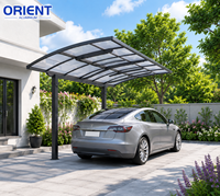 Pergola de voiture en aluminium à double structure imperméable, nouveau design 2026, abri multifonctionnel pour garage extérieur