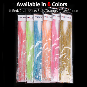 50Cm Dài Sáng Flashabou Tinsel <span class=keywords><strong>Fly</strong></span> Buộc Chất Liệu Cho Streamer Ruồi Câu Cá Biển Lure Mồi Jig Lure Bucktail Teaser - Product Image 4
