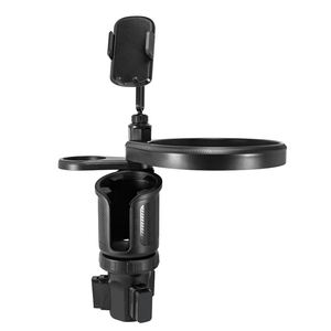 Bandeja 4 en 1 para portavasos de coche, soporte para teléfono de Copa, adaptador de expansión duradero para coche, mesa de bandeja de comida de coche de gran tamaño para comer - Product Image 4