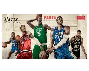 <span class=keywords><strong>Papier</strong></span> <span class=keywords><strong>peint</strong></span> personnalisé avec une étoile de basket-ball, tapisserie murale NBA pour décoration de la maison - Product Image 1