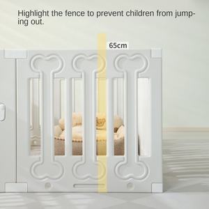 Sıcak satış kapalı evcil hayvan oyun parkı katı desen kalınlaşmış koruyucu küçük köpek kafesi düğme kapatma ev plastik köpek kediler - Product Image 5