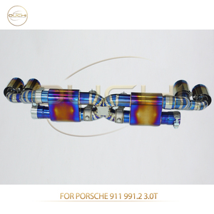 Tuyaux d'échappement Ouchi pour 991.2 3.0T en acier inoxydable et titane - Product Image 4