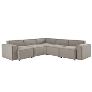 Juego de sofá Seccional de Tela <span class=keywords><strong>Gris</strong></span> moderno <span class=keywords><strong>reclinable</strong></span> de 3 plazas Combinación libre de bricolaje - Product Image 2