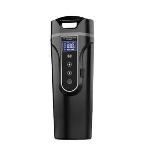 Thông minh du lịch xe Mug Ấm đun nước thép không gỉ chân không ấm hơn <span class=keywords><strong>DC</strong></span> 12V xe điện sưởi ấm cup thông minh chai - Product Image 1