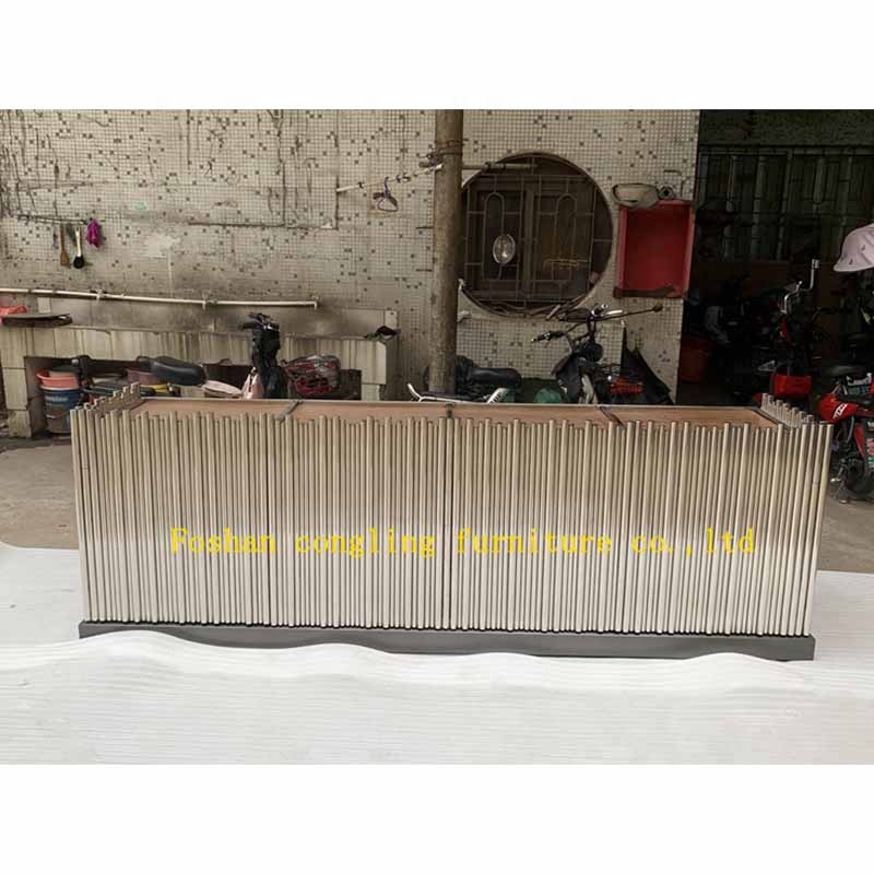 8091 Твердый латунный стол для прихожей из нержавеющей стали, буфет для гостиной с хранилищем, Современная Минималистичная перегородка для прихожей