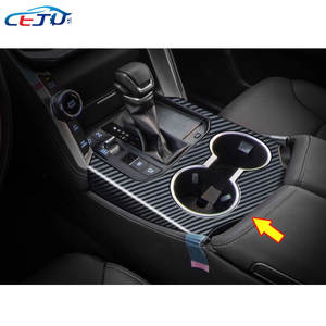 ABS Carbon Look Car Interior Kit Central Control Cup Holder Panel Cover Sticker pour Toyota <span class=keywords><strong>Land</strong></span> <span class=keywords><strong>Cruiser</strong></span> LC300 GR Sport 2022-2025 - Product Image 5