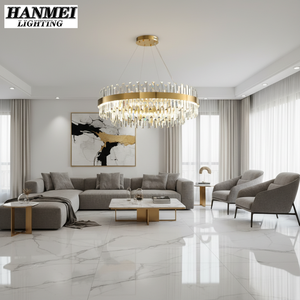 Modern Luxury <b>Crystal</b> Adjustable Height <b>Chandelier</b> Indoor LED Pendant <b>Light</b> Stainless Steel Easy Hanging Living HM-GS-8918 Hangi - Product Image 5