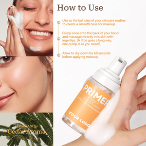 Primer de <span class=keywords><strong>maquillaje</strong></span> al por mayor de etiqueta privada OEM para aislar los poros invisibles Crema de aislamiento de 30ml Libre de crueldad - Product Image 5