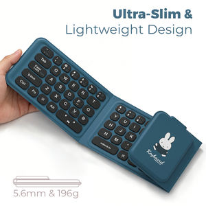 Teclado Bluetooth Triple Plegable Miffy, Teclado Inalámbrico Portátil y Plegable para iPad y iPhone con Panel Táctil - Product Image 5