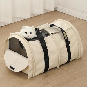 Fashion Pet Travel Carrier Bag Portable Nylon Animal Patterned Outdoor Style with Hard Base for Camping with Small <b>Dogs</b> Cats - Product Image 3