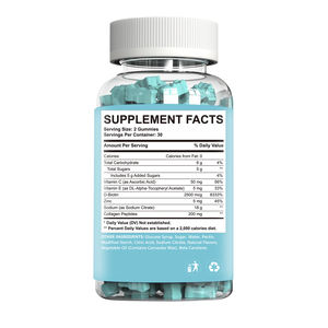 Biotin Nails Gomitas para el crecimiento del cabello Vitaminas y suplementos Sulfato de hormona de crecimiento humano sin plátano Biotin Repair Oem - Product Image 2