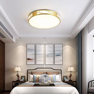 Plafonnier de style chinois tout en cuivre, finition émaillée, éclairage créatif pour bureau, entrée, balcon, chambre à coucher - Product Image 4