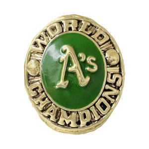 Bague de championnat des Oakland Athletics de 1974 de la <span class=keywords><strong>MLB</strong></span> YY, en alliage et cristal, bijoux classiques décontractés/sportifs, vente en gros du fabricant - Product Image 2
