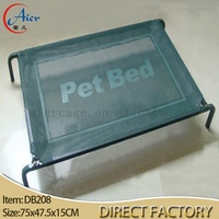 Plateau de toilette pour chien en fil de fer bleu, moderne, amovible, facile à nettoyer, écologique, thermolaqué, pour intérieur/extérieur, vente en gros