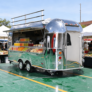 Stainless Steel <b>Towable</b> Mobile Food Trailer for Snack Food Candy Chips with Rust Resistant Design - Product Image 6