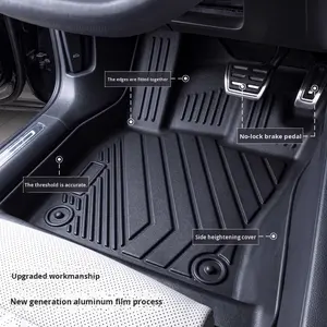 Alfombrillas para Auto, Juego Completo <span class=keywords><strong>de</strong></span> TPE, Impermeables, Antideslizantes, Ajuste Personalizado para Todos los Modelos, Accesorios Interiores Inodoros - Product Image 1